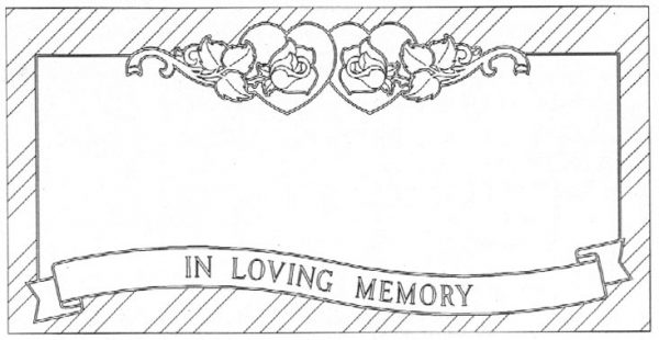 In Loving Memory Flat Marker